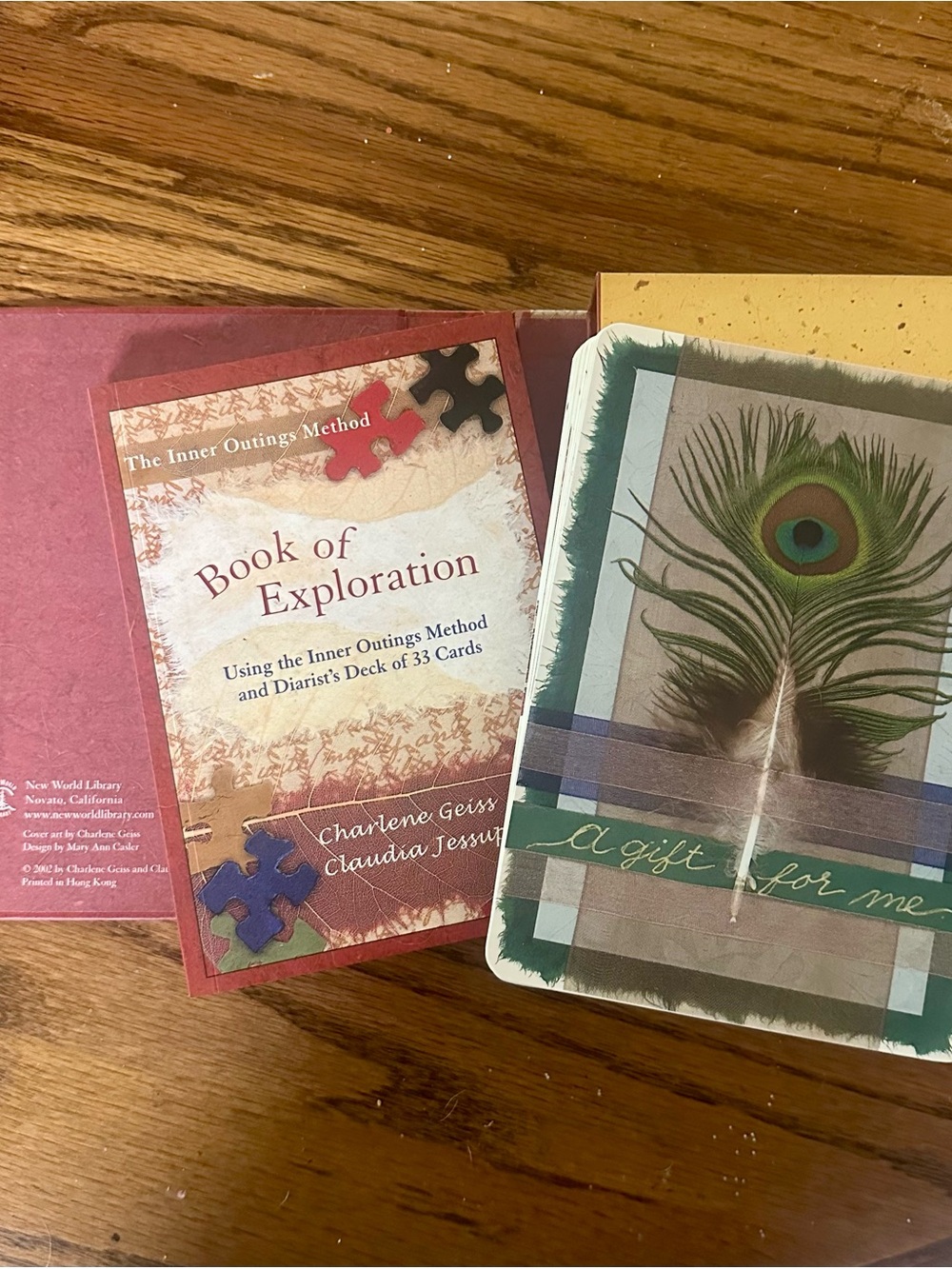 Journaling. Explore inner thoughts and experiences with these cards and book.